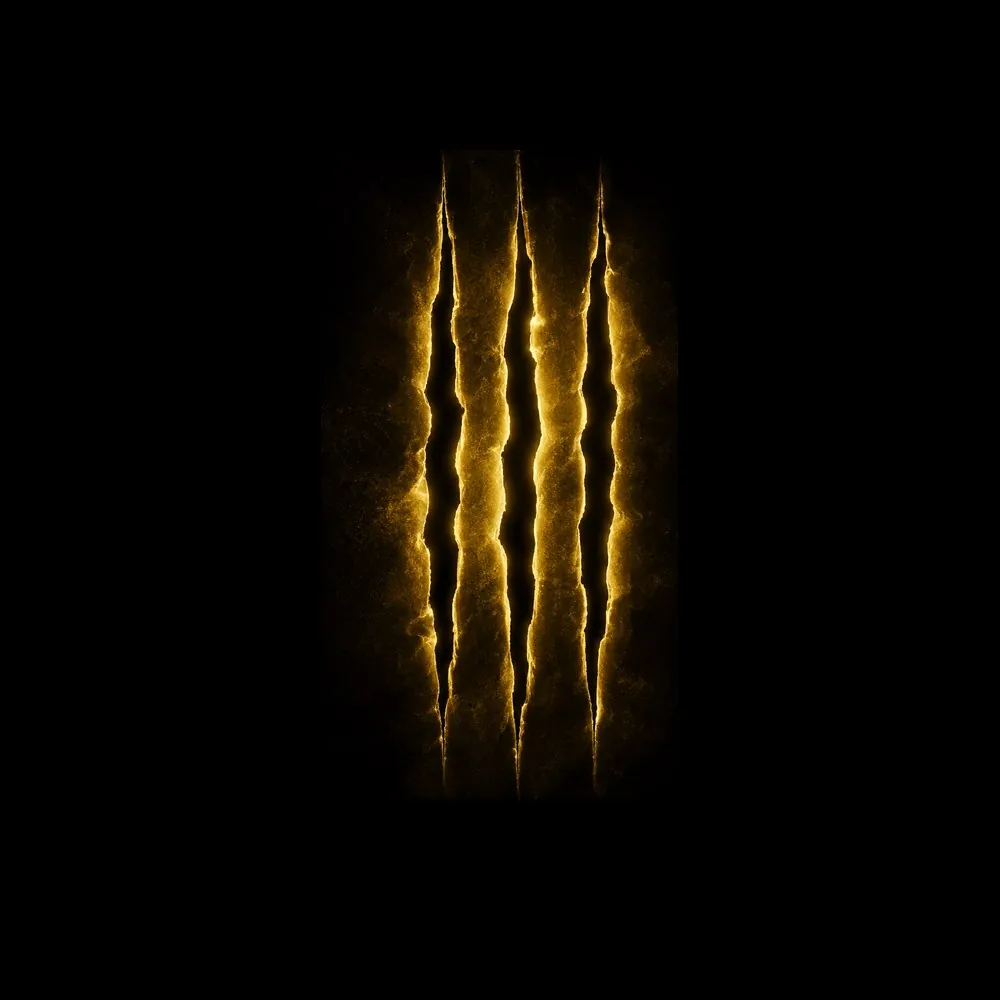 Three glowing claw marks representing the X-Men Origins: Wolverine credit